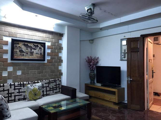 Phòng khách căn hộ Miếu Nổi, Bình Thạnh Căn hộ Miếu Nổi tầng 14 cửa hướng Bắc, đầy đủ nội thất.