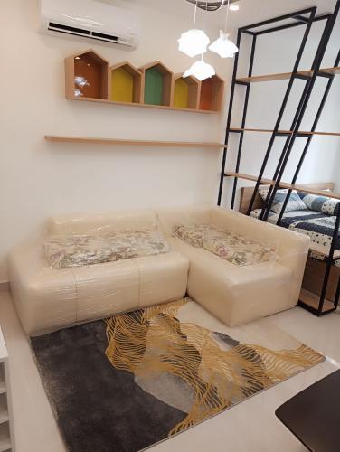 phòng khách  căn hộ Vinhomes Grand Park Căn hộ Vinhomes Grand Park đầy đủ nội thất, view nội khu.