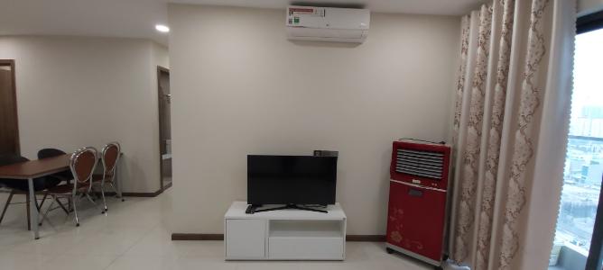 Phòng khách căn hộ De Capella Căn hộ De Capella view tầng cao nhìn ra thành phố, đủ tiện nghi.