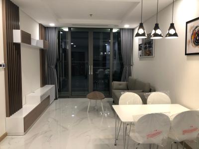 Phòng khách Vinhomes Central Park Căn hộ Vinhomes Central Park, tầng trung đầy đủ nội thất