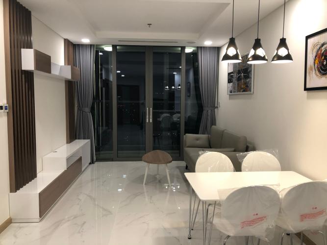 Phòng khách Vinhomes Central Park Căn hộ Vinhomes Central Park, tầng trung đầy đủ nội thất