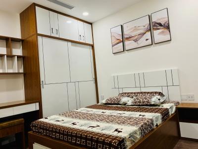 phòng ngủ căn hộ Sunshine City Saigon Căn hộ tầng 19 Sunshine City Sài Gòn đầy đủ nội thất hiện đại