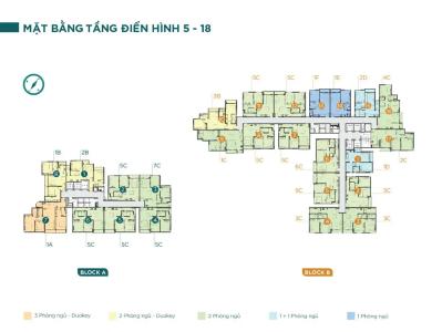 layout dự án D'Lusso quận 2 Căn hộ tầng trung D'Lusso phòng khách đón sáng thoáng mát.