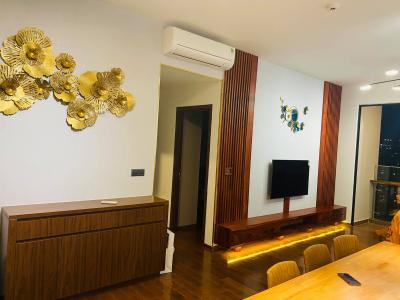 Phòng khách D'Edge Quận 2 Căn hộ D'Edge tầng cao, view thành phố.