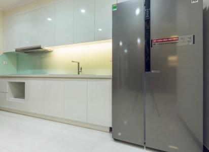 Căn hộ Vinhomes Central Park, Quận Bình Thạnh Căn hộ tầng 45 Vinhomes Central Park thiết kế hiện đại, đầy đủ nội thất.