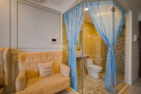 Phòng khách River Gate, Quận 4 Căn hộ Officetel RiverGate Residence tầng trung, hướng Tây Bắc.