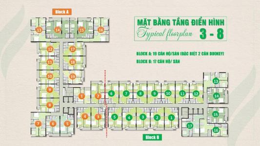 Mặt bằng dự án Ricca quận 9 Bán căn hộ tầng 07 dự án Ricca, nội thất cơ bản