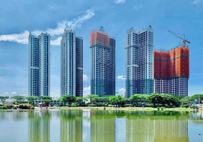 Toàn cảnh Eco Green Saigon Căn hộ Eco Green Saigon tầng trung, nội thất cơ bản, 2 phòng ngủ.