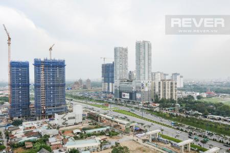 View ngoại khu rộng mở nhìn từ ban công Căn góc tầng cao T4A Masteri Thảo Điền