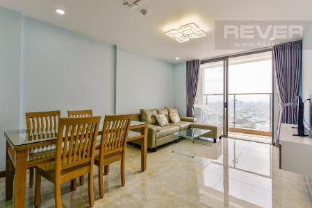 Phòng khách Kingston Residence, Phú Nhuận Căn hộ Kingston Residence tầng cao, ban công hướng Đông Bắc.