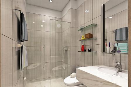 Nhà mẫu Saigon Intela, Bình Chánh Căn hộ Saigon Intela tầng 6 nội thất cơ bản, cửa hướng Đông Nam