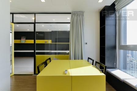 Phòng ăn căn hộ Vinhomes Central Park Căn hộ Vinhomes Central Park đầy đủ nội thất, view thành phố