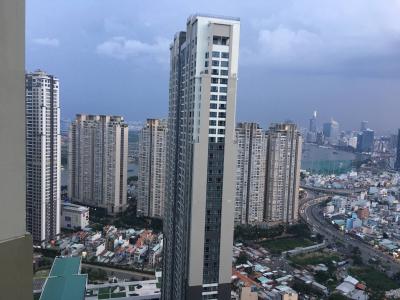 view căn hộ VINHOMES CENTRAL PARK Bán căn hộ Vinhomes Central Park 1PN, tầng cao, đầy đủ nội thất, view thành phố