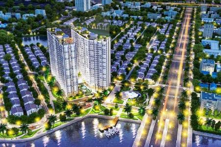 Saigon Intela, Bình Chánh Căn hộ Saigon Intela tầng 6 nội thất cơ bản, cửa hướng Đông Nam