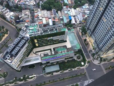 view căn hộ VINHOMES CENTRAL PARK Bán căn hộ Vinhomes Central Park 1PN, tầng cao, đầy đủ nội thất, view thành phố