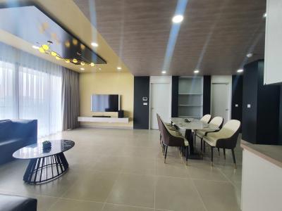 Phòng khách căn hộ River Panorama, Quận 7 Căn hộ River Panorama view đón gió thoáng mát, đầy đủ nội thất.