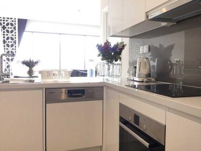 Phòng bếp Diamond Island Quận 2  Căn hộ Diamond Island tầng trung, view nội khu hồ bơi thoáng đãng.