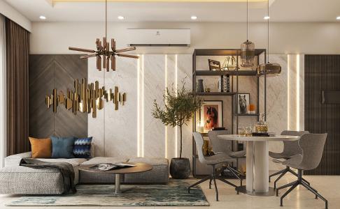 nhà mẫu Q7 Boulevard Căn hộ Q7 Boulevard nội thất cơ bản, tiện ích cao cấp.