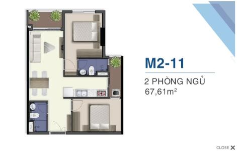 Măt bằng nội thất Q7 Saigon Riverisde Căn hộ Q7 Saigon Riverside view hồ bơi nội khu, ban công hướng Bắc.