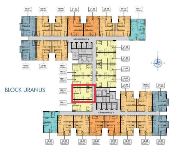 căn hộ Q7 Saigon Riverside Căn hộ Q7 Saigon Riverside tầng cao, view đường Đào Trí.