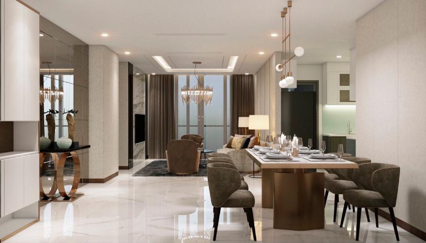  Căn hộ 4 phòng ngủ Vinhomes Central Park tầng cao, đầy đủ nội thất.