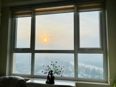 view nhìn ra phía ngoài căn hộ sài gòn mia Bán căn hộ Saigon Mia, 2 phòng ngủ diện tích 70.22m2