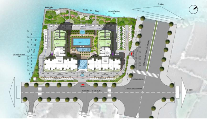 layout Conic Riverside  Căn hộ Conic Riverside tầng thấp nội thất cơ bản, ban công rộng rãi.