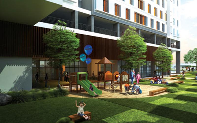 Tiện ích La Astoria, Quận 2 Căn hộ La Astoria tầng trung, bàn giao nội thất đầy đủ.