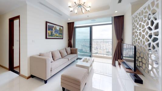 Phòng khách Căn hộ Vinhomes Central Park Căn hộ Vinhomes Central Park đầy đủ nội thất, hướng Tây Nam