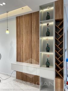 phòng khách căn hộ Phú Mỹ Hưng Midtown Căn hộ Phú Mỹ Hưng Midtown nội thất sang trọng, hiện đại, view nội khu