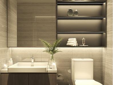 Nhà vệ sinh căn hộ River Panorama Căn hộ River Panorama ban công đón gió, tiện ích cao cấp.