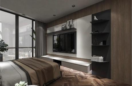 Nhà mẫu Sunshine Diamond River, Quận 7 Căn hộ Sunshine Diamond River tầng cao, nội thất cơ bản.