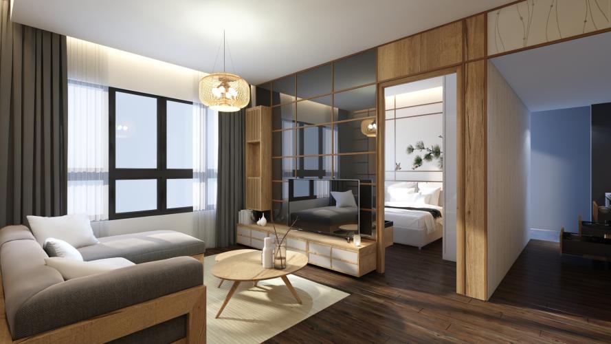 Nhà mẫu Akari City, Bình Tân Căn hộ Akari City tầng trung đón gió, bàn giao nội thất cơ bản