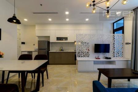 Phòng ăn và bếp căn hộ VINHOMES GOLDEN RIVER Bán căn hộ Vinhomes Golden River 1PN, tầng 6, đầy đủ nội thất, ban công Đông Bắc