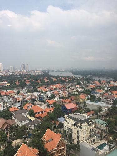 View ban công Masteri Thảo Điền Quận 2 Căn hộ Masteri Thảo Điền view thành phố và sông, hướng Tây.