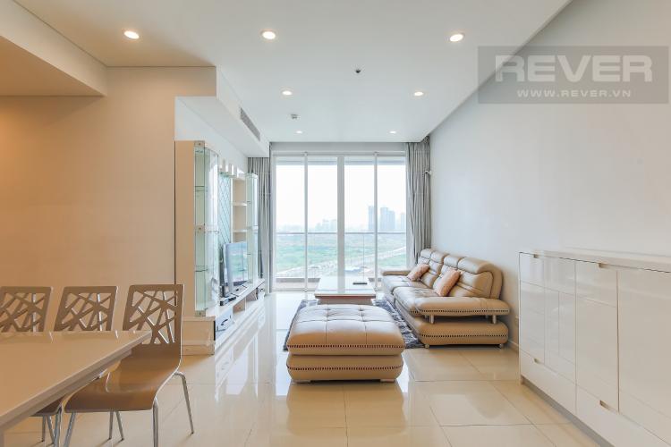 Phòng Khách Cho thuê căn hộ Sarimi Sala Đại Quang Minh 3 phòng ngủ, đầy đủ nội thất, view Landmark 81