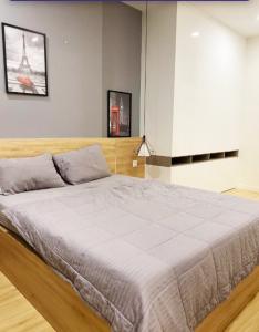 phòng ngủ Masteri Millennium Căn hộ Masteri Millennium đầy đủ nội thất, view sông và thành phố.