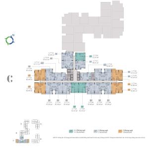 Layout Lovera Vista, Bình Chánh Căn hộ Lovera Vista tầng trung, ban công view thoáng mát.