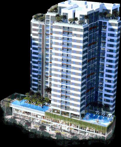 Căn hộ D'Lusso, Quận 2 Căn hộ D'Lusso tầng trung cửa hướng Tây Nam, view thoáng mát.