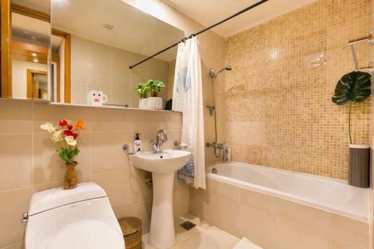 Phòng tắm căn hộ The Manor, Quận Bình Thạnh Căn hộ tầng 21 The Manor gồm 2 phòng ngủ, đầy đủ nội thất.