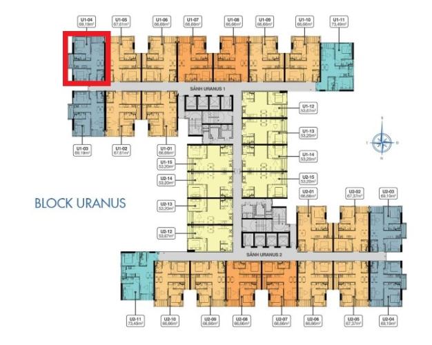 mặt bằng căn hộ q7 saigon riverside Bán căn hộ Q7 Saigon Riverside tầng cao, nội thất cơ bản