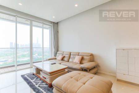 Phòng Khách Cho thuê căn hộ Sarimi Sala Đại Quang Minh 3 phòng ngủ, đầy đủ nội thất, view Landmark 81