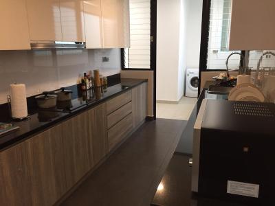 Phòng bếp Feliz En Vista Quận 2 Căn hộ Feliz En Vista nội thất sang trọng, view nội khu.