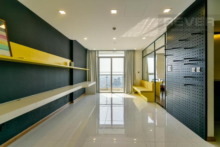 Phòng khách căn hộ Vinhomes Central Park Căn hộ Vinhomes Central Park đầy đủ nội thất, view thành phố