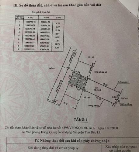 Nhà phố Quận Thủ Đức Nhà phố diện tích 74.4m2 hướng Bắc thoáng mát, bàn giao không nội thất.