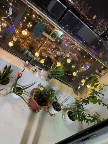 Ban công Cetana Thủ Thiêm, Quận 2 Căn hộ Cetana Thủ Thiêm tầng trung, đón view thành phố.