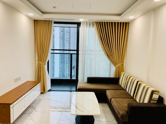 phòng khách căn hộ Sunshine City Saigon Căn hộ tầng 19 Sunshine City Sài Gòn đầy đủ nội thất hiện đại