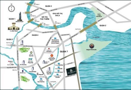 Vị trí căn hộ River Panorama , Quận 7 Căn hộ tầng cao River Panorama view thoáng mát, nội thất cơ bản.