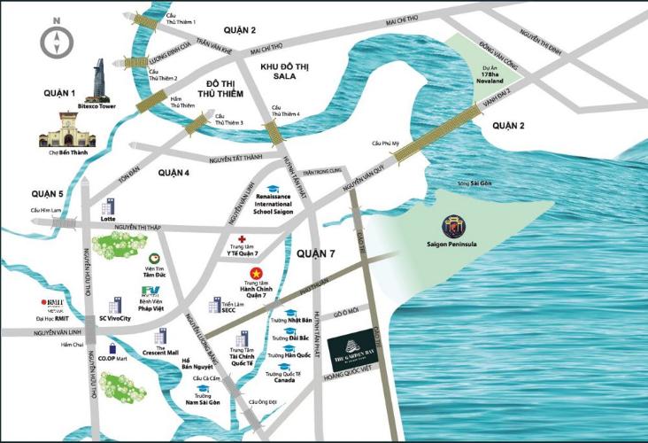 Vị trí căn hộ River Panorama , Quận 7 Căn hộ tầng cao River Panorama view thoáng mát, nội thất cơ bản.