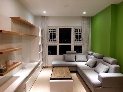 Phòng khách Saigonres Plaza, Bình Thạnh Căn hộ Saigonres Plaza hướng Tây Bắc, view thành phố.